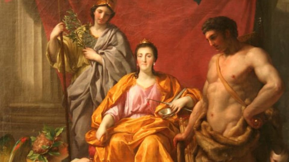 Le triomphe de Catherine II comme Héra avec Athéna et Héraclès, 1770 Le triomphe de Catherine II comme Héra avec Athéna et Héraclès, 1770