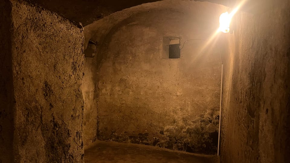 Les catacombes sous l’église de l’Enfant Jésus | Photo: Alexis Rosenzweig,  Radio Prague Int.