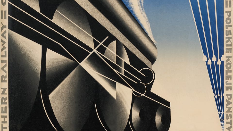 Cassandre  (Adolphe Jean-Marie Mouron),  'Nord Express. Chemin de fer du nord',  1927 | Photo: Musée des arts décoratifs de Prague