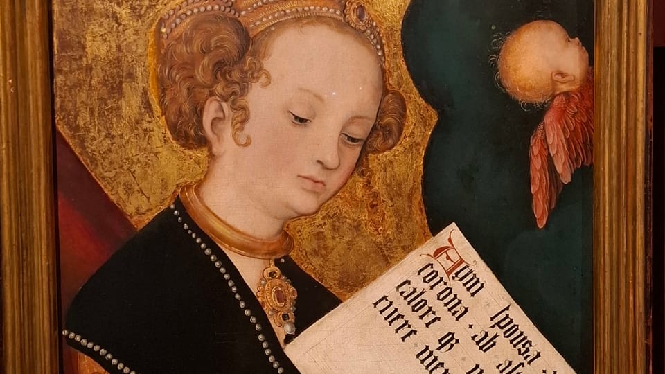 Un des fragments de l'autel de Lucas Cranach l'Ancien | Photo: Anna Kubišta,  Radio Prague Int.