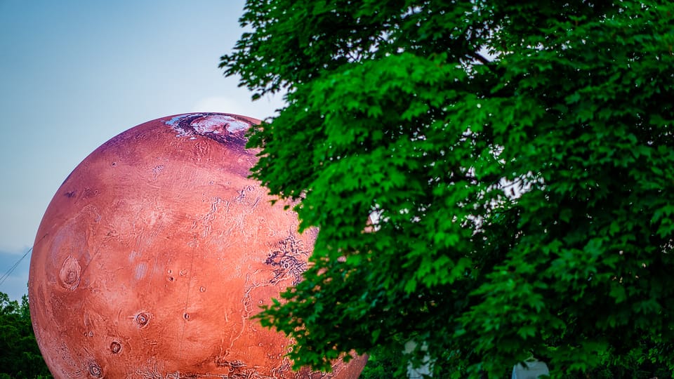 Le modèle du Mars appelé le Marsmeloun | Photo: Michal Bernátek, L’observatoire et le planétarium de Brno Le modèle du Mars appelé le Marsmeloun | Photo: Michal Bernátek, L’observatoire et le planétarium de Brno