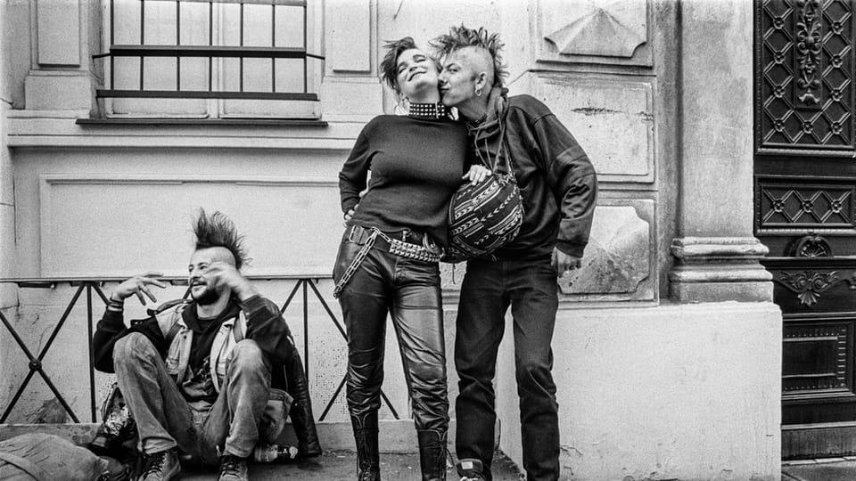 Street Party,  Prague,  1998 | Photo: Dana Kyndrová,  Exposition Devadesátky,  Leica Gallery Prague