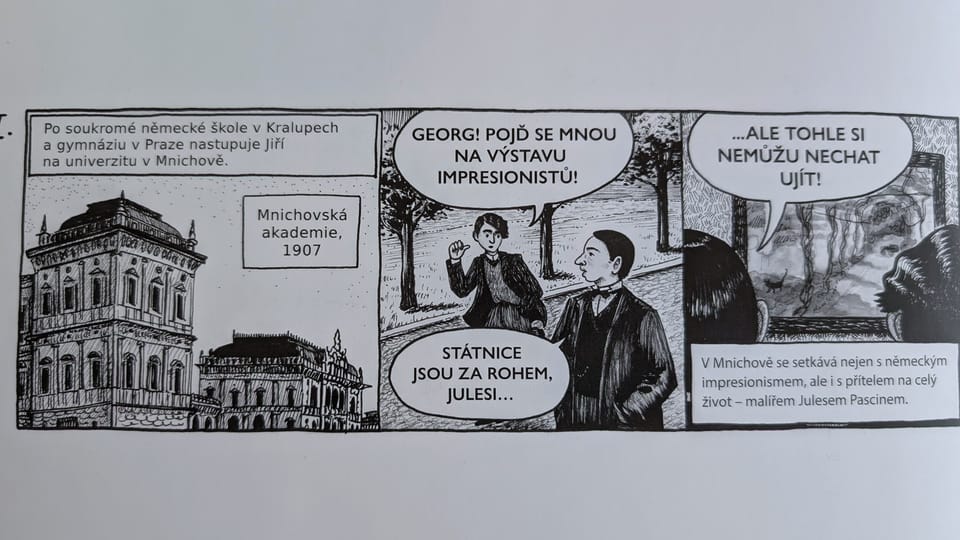 BD 'Le peintre Jiří Kars' par Robin Mrázek | Photo: Magdalena Hrozínková, Radio Prague Int. BD 'Le peintre Jiří Kars' par Robin Mrázek | Photo: Magdalena Hrozínková, Radio Prague Int.