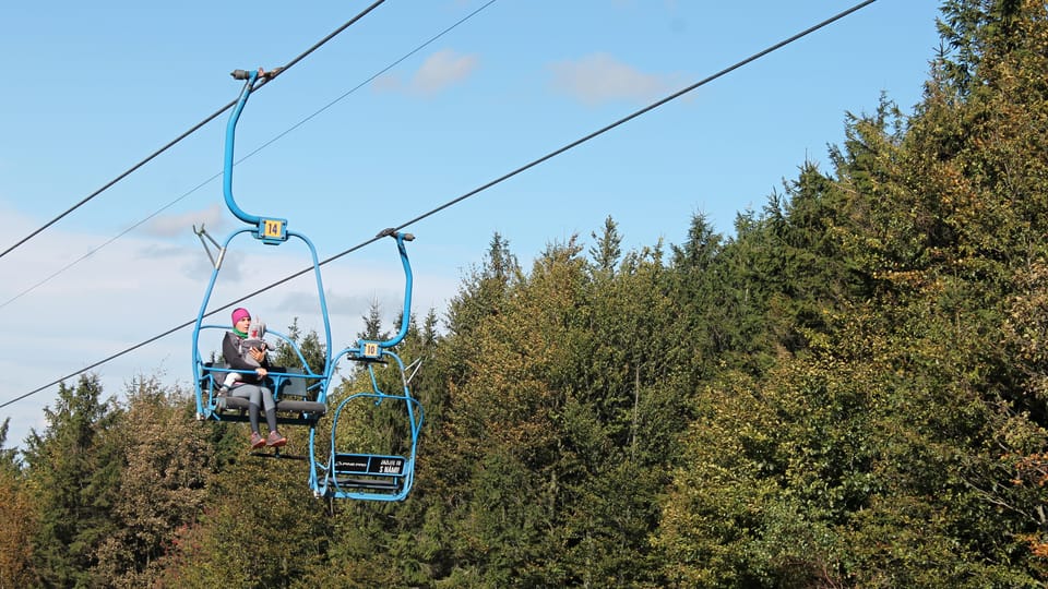 Le télésiège à Radhošť, photo: Ondřej Tomšů Le télésiège à Radhošť, photo: Ondřej Tomšů