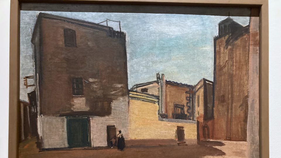 Georges Kars, 'Place devant l'église à Tossa de Mar', 1935 | Photo: Anna Kubišta, Radio Prague Int. Georges Kars, 'Place devant l'église à Tossa de Mar', 1935 | Photo: Anna Kubišta, Radio Prague Int.
