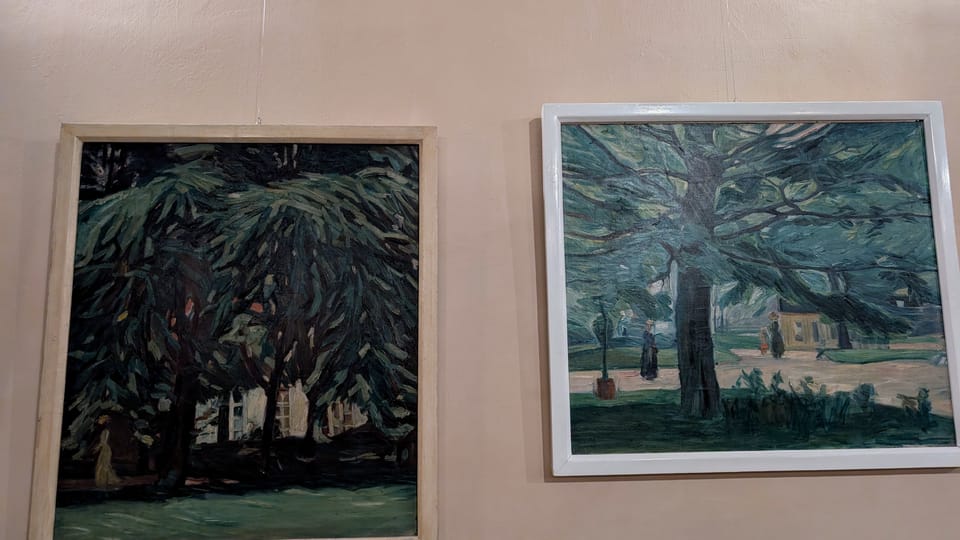 La collection de peintures de Georges Kars au Musée de Velvary | Photo: Magdalena Hrozínková,  Radio Prague Int.