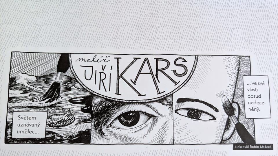 BD 'Le peintre Jiří Kars' par Robin Mrázek | Photo: Magdalena Hrozínková,  Radio Prague Int.
