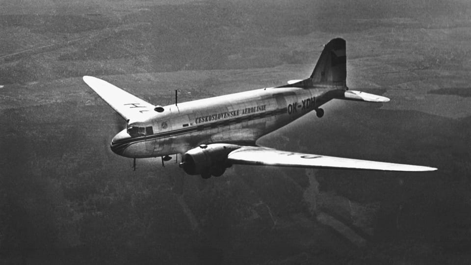 L'avion Douglas DC-3, 1946 | Photo: Archives de ČSA L'avion Douglas DC-3, 1946 | Photo: Archives de ČSA