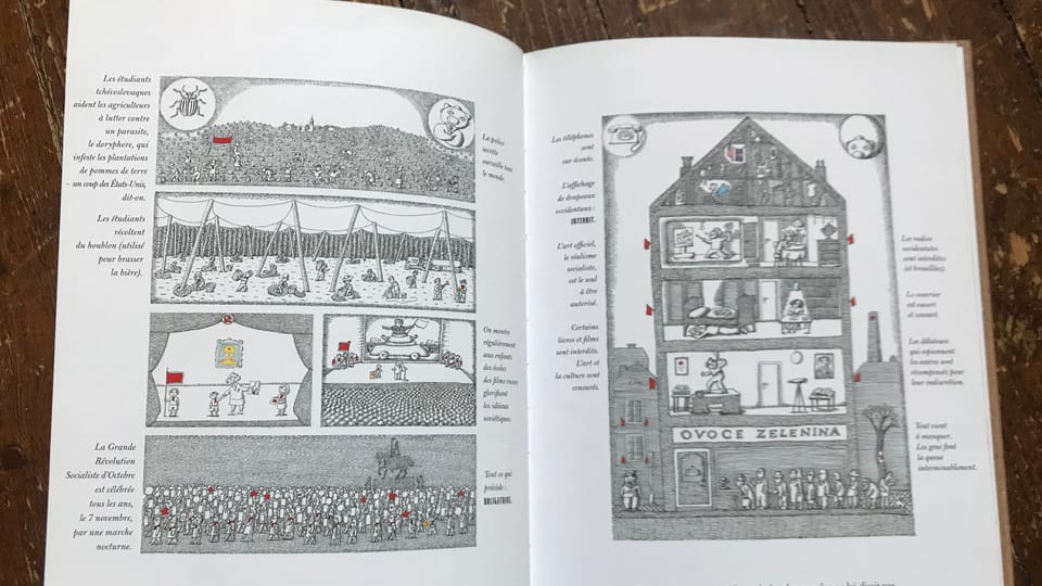 Peter Sís, 'Le mur : mon enfance derrière le rideau de fer' | Photo: Mathilde Cuvelier, Éd. Grasset Peter Sís, 'Le mur : mon enfance derrière le rideau de fer' | Photo: Mathilde Cuvelier, Éd. Grasset