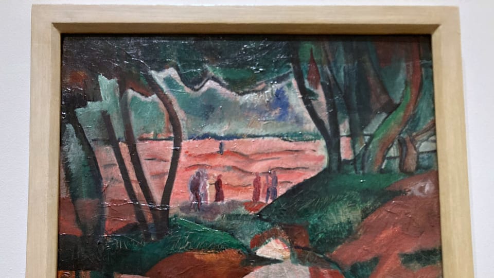 George Kars, 'Les arbres sur la côte, Paysage II', 1919 | Photo: Anna Kubišta, Radio Prague Int. George Kars, 'Les arbres sur la côte, Paysage II', 1919 | Photo: Anna Kubišta, Radio Prague Int.