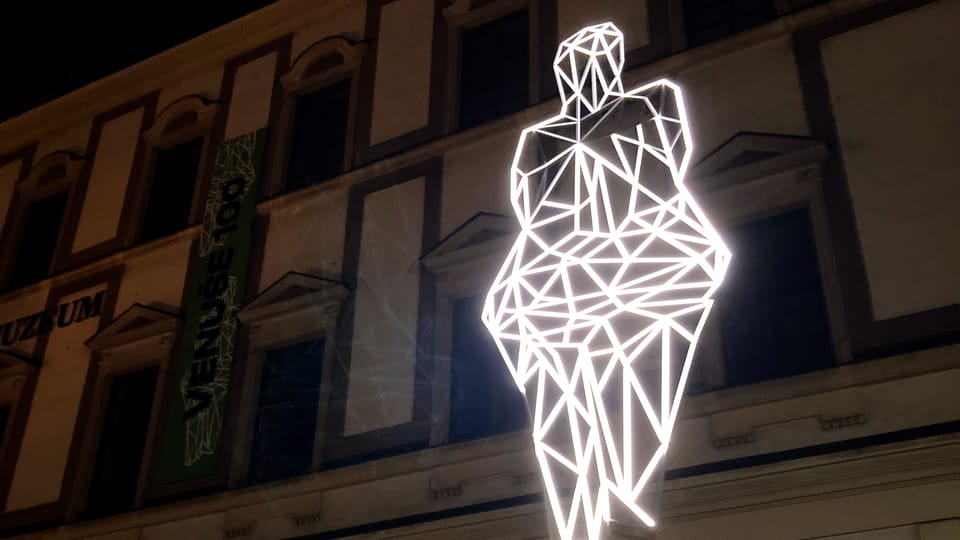 L’installation lumineuse de la Vénus | Photo: Alexis Rosenzweig,  Radio Prague Int.