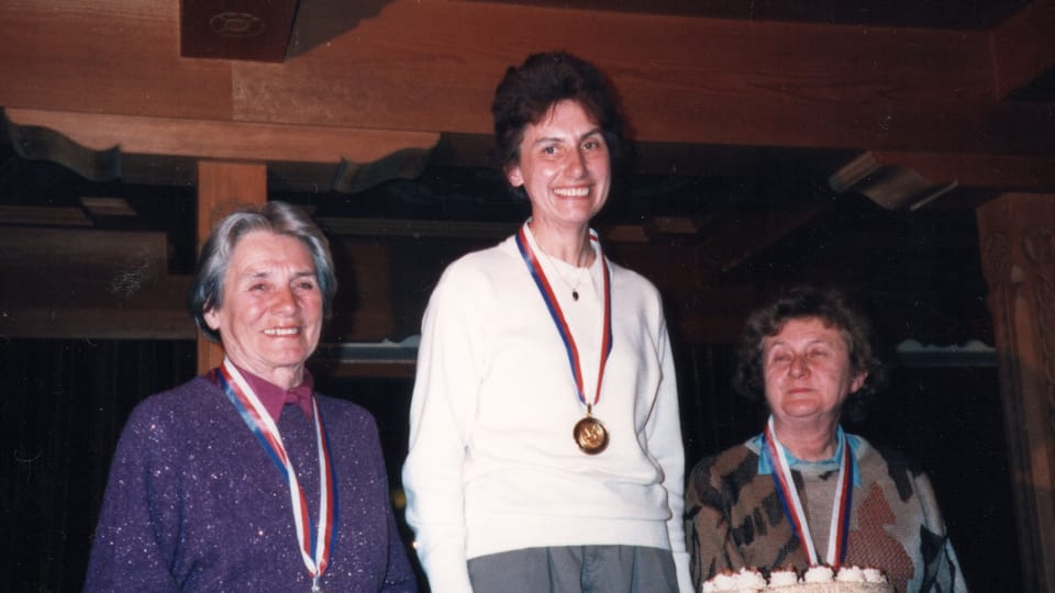 Compétitions de ski du Sokol en Autriche,  1989 | Photo: Archives de Jiřina Bystrická