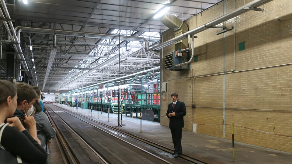 Le dépôt du métro à Kačerov | Photo: Štěpánka Budková, Radio Prague Int. Le dépôt du métro à Kačerov | Photo: Štěpánka Budková, Radio Prague Int.