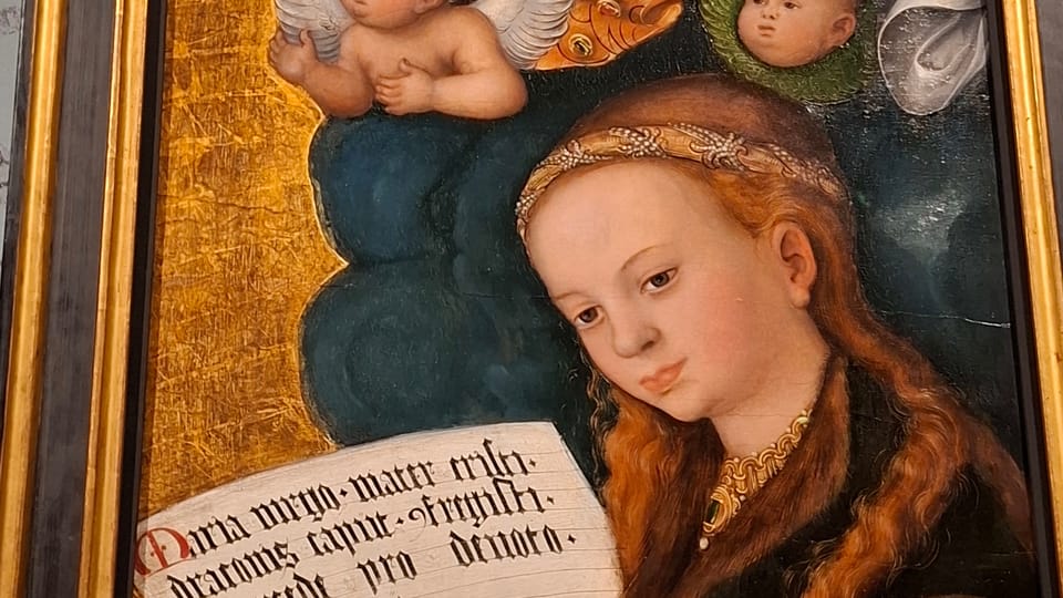 Un des fragments de l'autel de Lucas Cranach l'Ancien | Photo: Anna Kubišta, Radio Prague Int. Un des fragments de l'autel de Lucas Cranach l'Ancien | Photo: Anna Kubišta, Radio Prague Int.