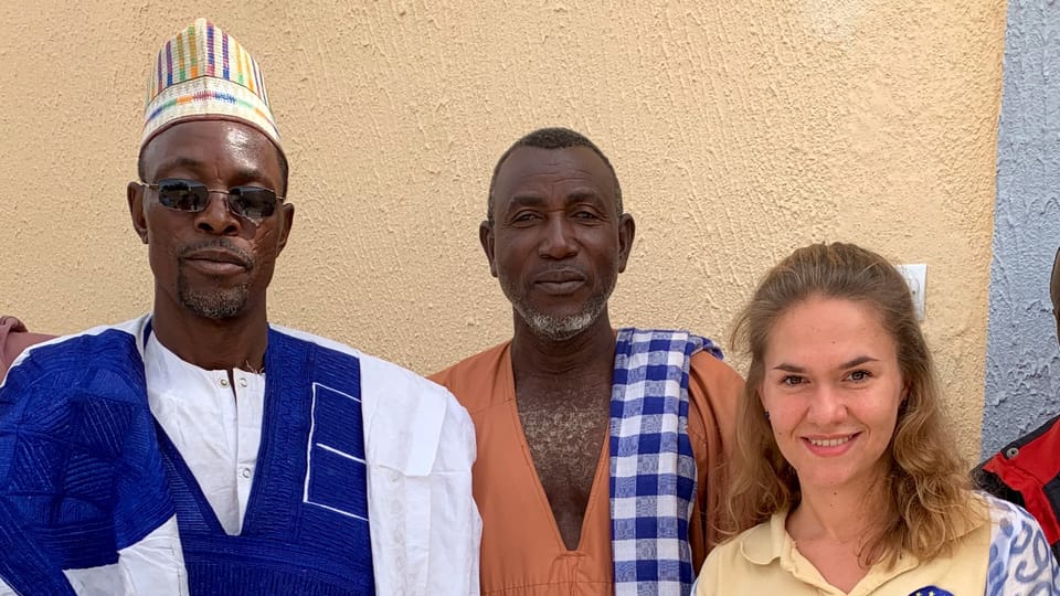 Klára Vraštilová au Niger, photo: Archives de Klára Vraštilová au Congo Klára Vraštilová au Niger, photo: Archives de Klára Vraštilová au Congo
