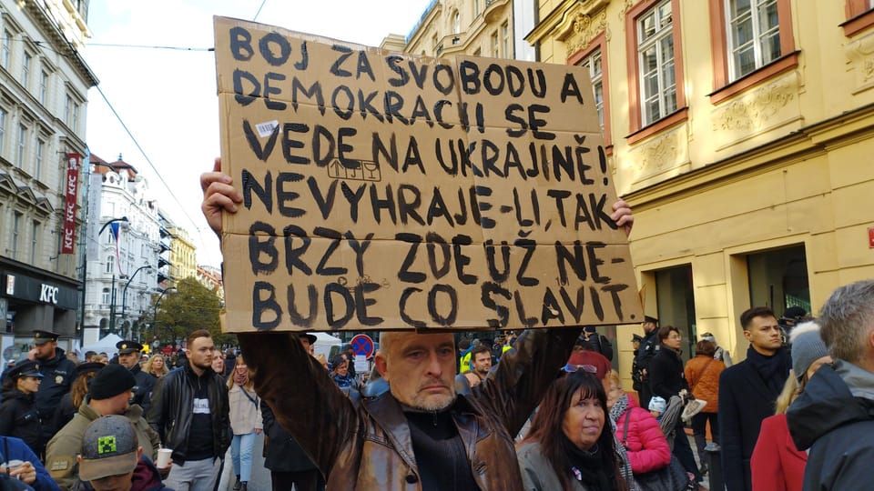 Le 17 novembre 2023 dans les rues de Prague | Photo: Igor Budykin, Radio Prague International Le 17 novembre 2023 dans les rues de Prague | Photo: Igor Budykin, Radio Prague International