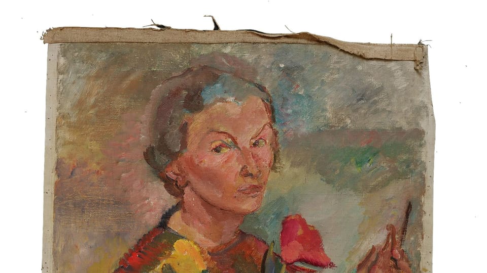 Gertrud Kauders - Autoportrait avec une fleur, années 1930 | Photo: Dana Cabanová, Musée juif de Prague Gertrud Kauders - Autoportrait avec une fleur, années 1930 | Photo: Dana Cabanová, Musée juif de Prague