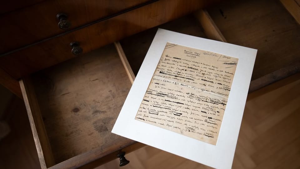 Un manuscrit originel de Karel Čapek | Photo: René Volfík, Mémorial de Karel Čapek Un manuscrit originel de Karel Čapek | Photo: René Volfík, Mémorial de Karel Čapek