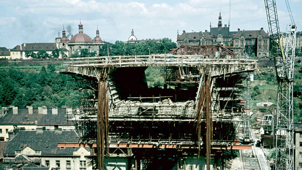 La construction du pont de Nusle | Photo: Archives de DPP