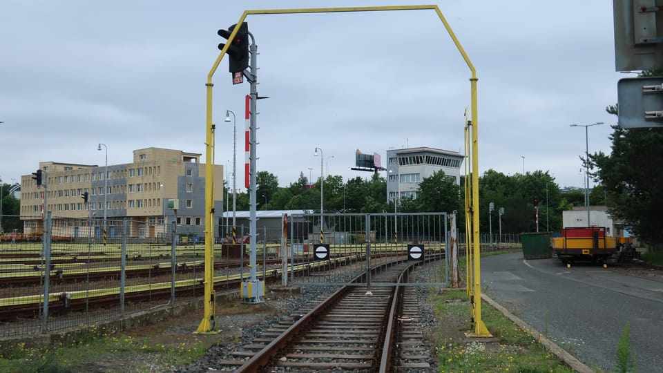 Le dépôt du métro à Kačerov | Photo: Štěpánka Budková,  Radio Prague Int.