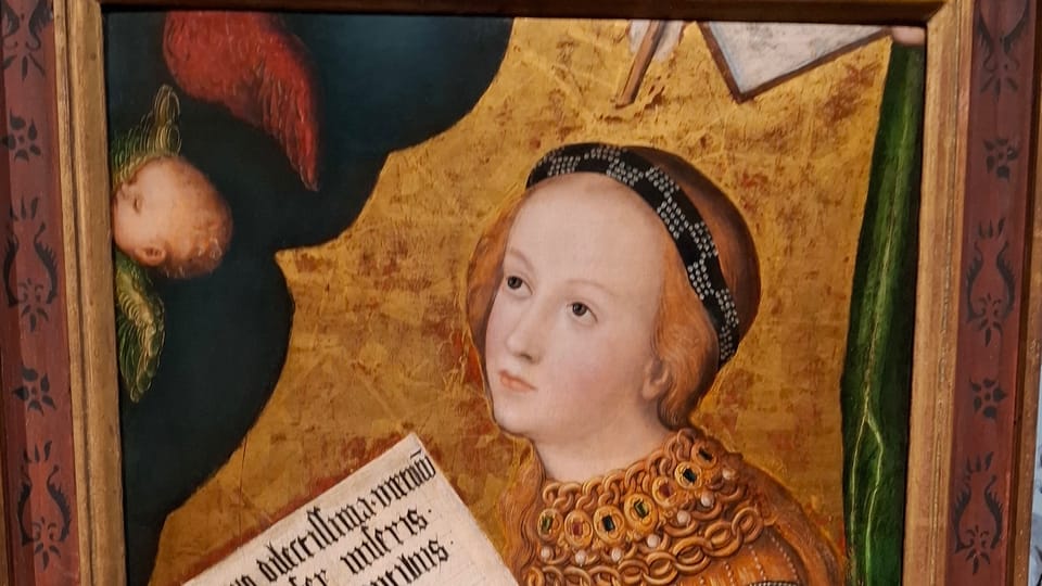 Un des fragments de l'autel de Lucas Cranach l'Ancien | Photo: Anna Kubišta, Radio Prague Int. Un des fragments de l'autel de Lucas Cranach l'Ancien | Photo: Anna Kubišta, Radio Prague Int.