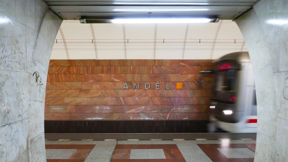 La station de métro Anděl | Photo: Paul-Henri Perrain, Radio Prague Int. La station de métro Anděl | Photo: Paul-Henri Perrain, Radio Prague Int.