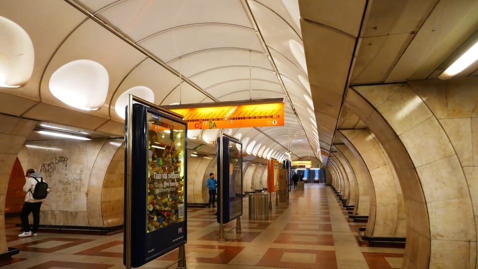 La station de métro Anděl | Photo: Paul-Henri Perrain, Radio Prague Int. La station de métro Anděl | Photo: Paul-Henri Perrain, Radio Prague Int.