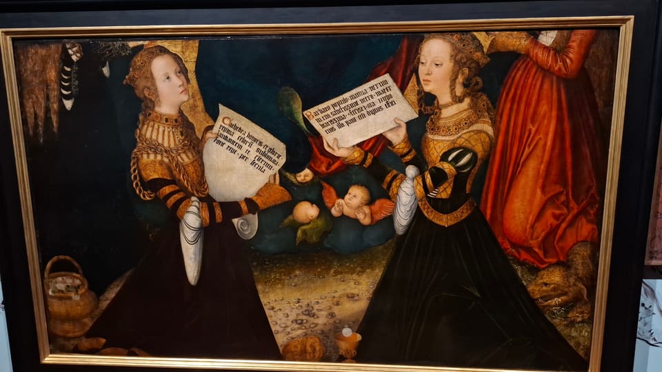 Un des fragments de l'autel de Lucas Cranach l'Ancien | Photo: Anna Kubišta,  Radio Prague Int.