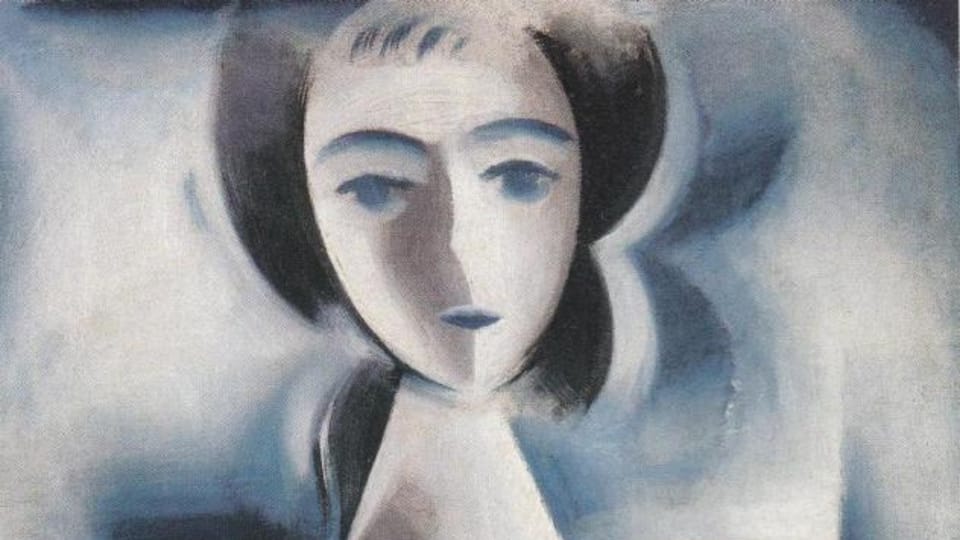 Josef Čapek,  'La fille avec la marguerite',  1914,  source: public domain