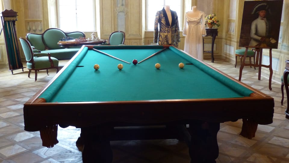 Le petit salon de billard, photo: Klára Stejskalová Le petit salon de billard, photo: Klára Stejskalová