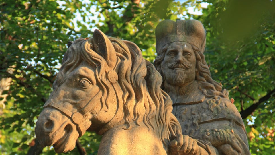 Le saint est représenté sous les traits de l’empereur Ferdinand III. | Photo: Barbora Němcová, Radio Prague Int. Le saint est représenté sous les traits de l’empereur Ferdinand III. | Photo: Barbora Němcová, Radio Prague Int.
