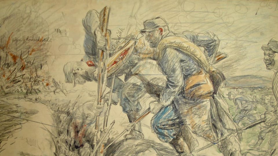 František Kupka,  'Le soldat Bezdíček près d’Arras' | Source: VHÚ