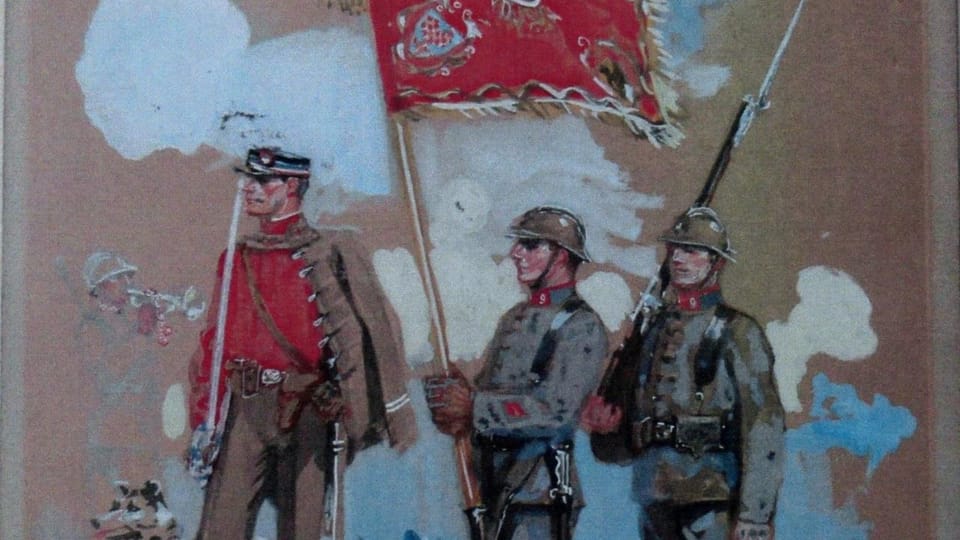 L’esquisse des uniformes de l'armée tchécoslovaque par František Kupka | Source: VHÚ