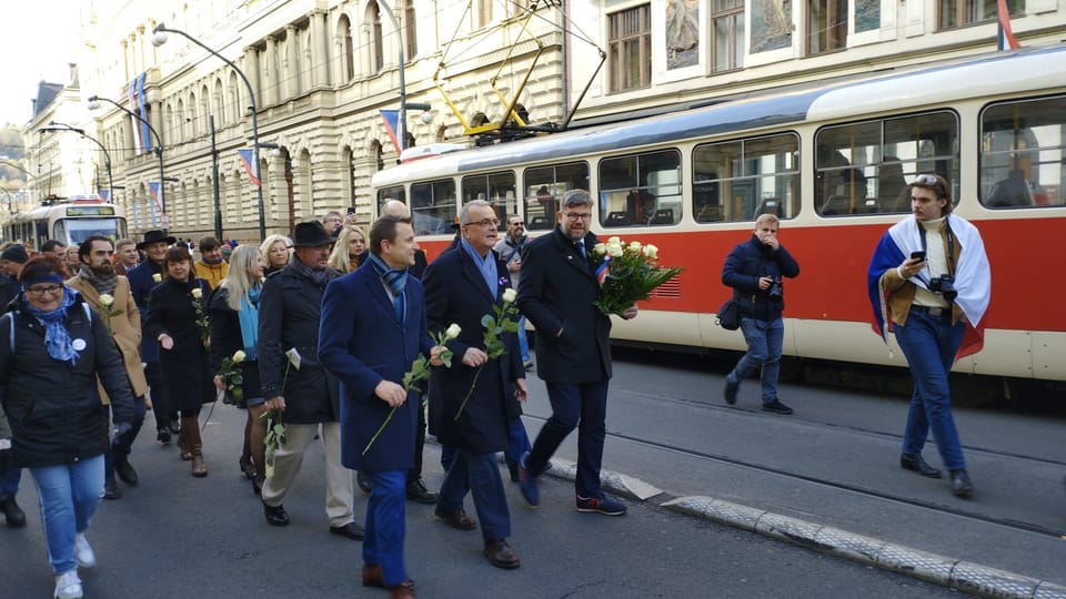 Le 17 novembre 2023 dans les rues de Prague | Photo: Igor Budykin, Radio Prague International Le 17 novembre 2023 dans les rues de Prague | Photo: Igor Budykin, Radio Prague International