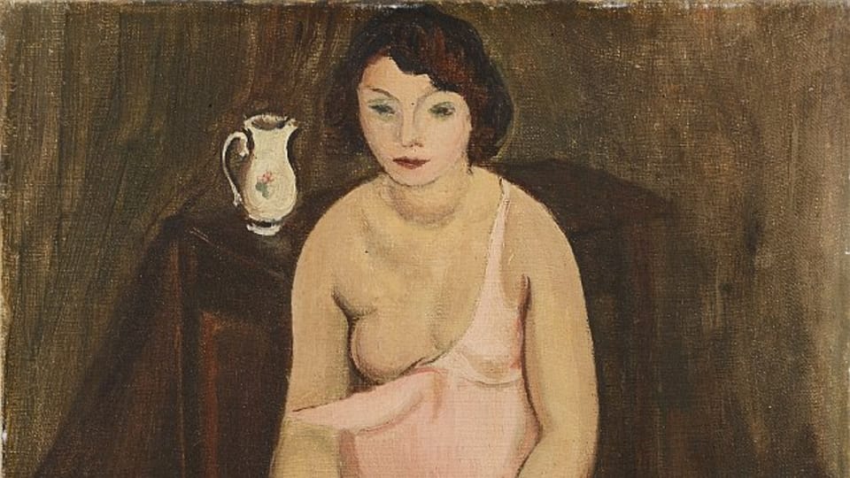 Georges Kars,  'Jeune femme aux bas jaunes',  1923 / Centre tchèque de Paris