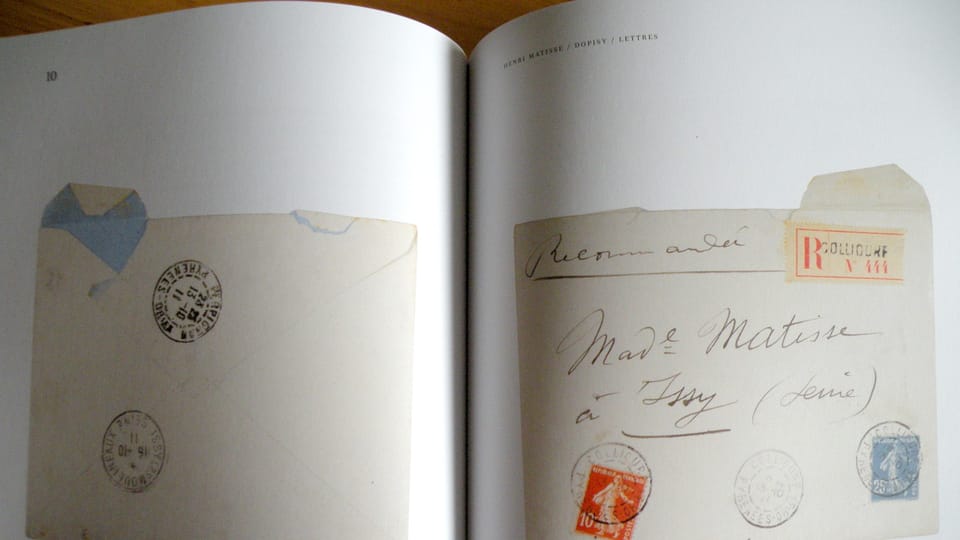 Photo: Repro Henri Matisse, 'Dopisy, Lettres' / Magdalena Hrozínková Photo: Repro Henri Matisse, 'Dopisy, Lettres' / Magdalena Hrozínková