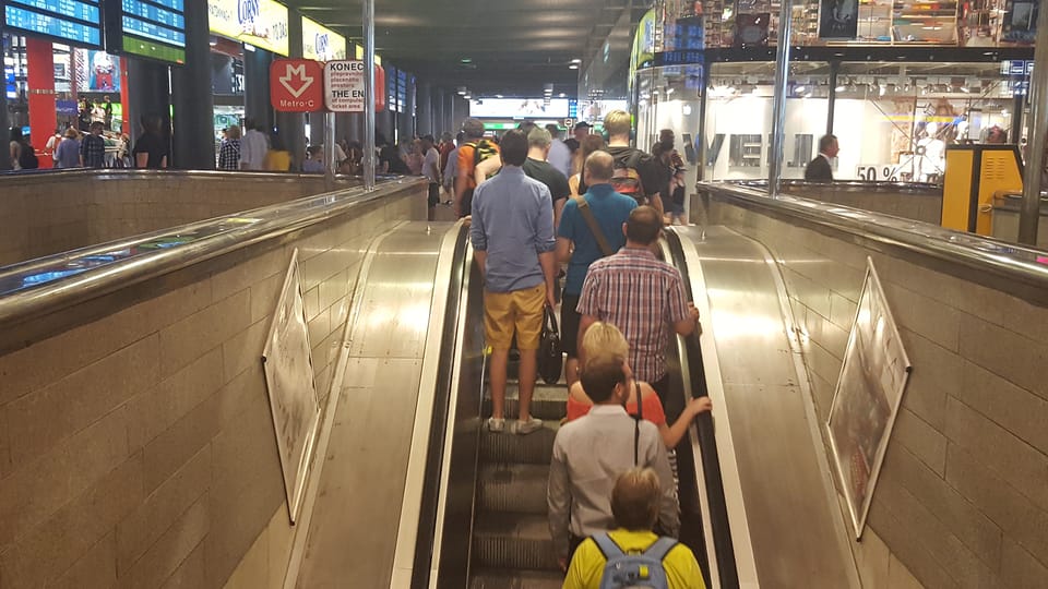 La station Hlavní nádraží | Photo: Klára Stejskalová, Radio Prague Int. La station Hlavní nádraží | Photo: Klára Stejskalová, Radio Prague Int.