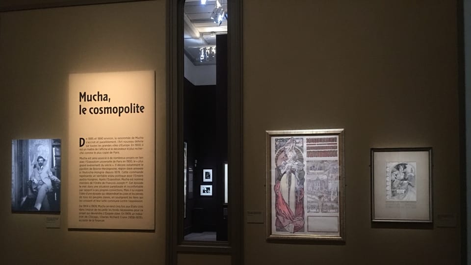 L'exposition d'Alfons Mucha au Musée du Luxembourg, photo: Kateřina Srbková L'exposition d'Alfons Mucha au Musée du Luxembourg, photo: Kateřina Srbková