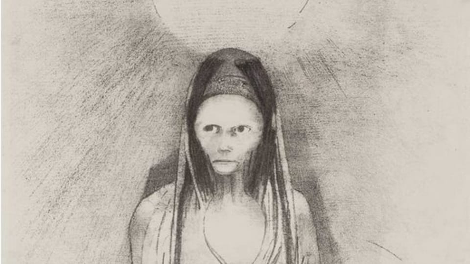 Odilon Redon,  'L'intelligence fut à moi ! Je devins le Bouddha...,  1895 / Galerie nationale
