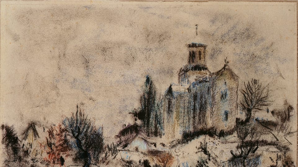Bohuslav Reynek, 'L'église de Corenc', 1930 | Photo: Romarin Bohuslav Reynek, 'L'église de Corenc', 1930 | Photo: Romarin