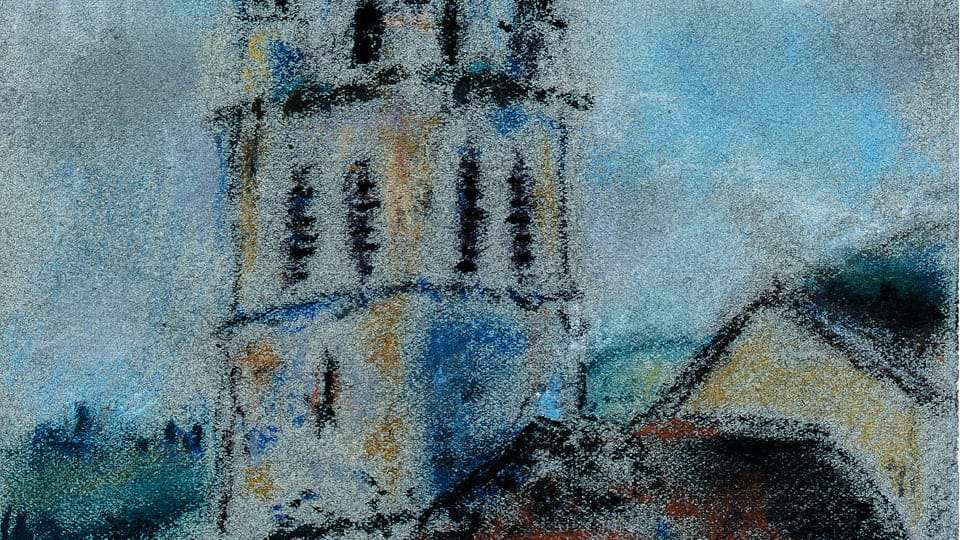 Bohuslav Reynek, 'L'église de Vaulnaveys-le-Haut', 1929, photo: Romarin Bohuslav Reynek, 'L'église de Vaulnaveys-le-Haut', 1929, photo: Romarin