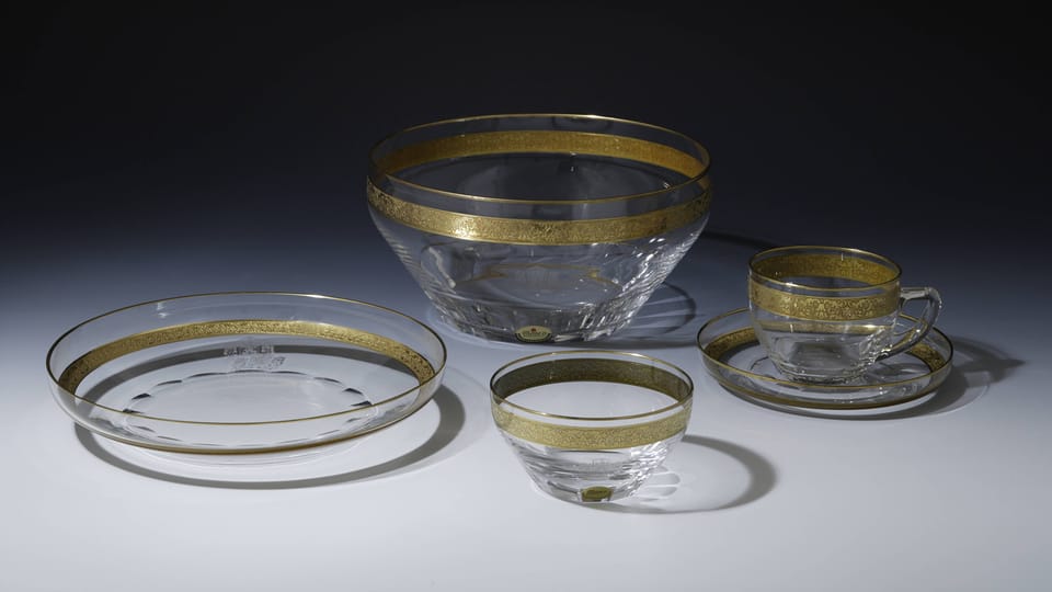Verre de la marque Moser, photo: © Collection du Château de Prague, Jan Gloc Verre de la marque Moser, photo: © Collection du Château de Prague, Jan Gloc