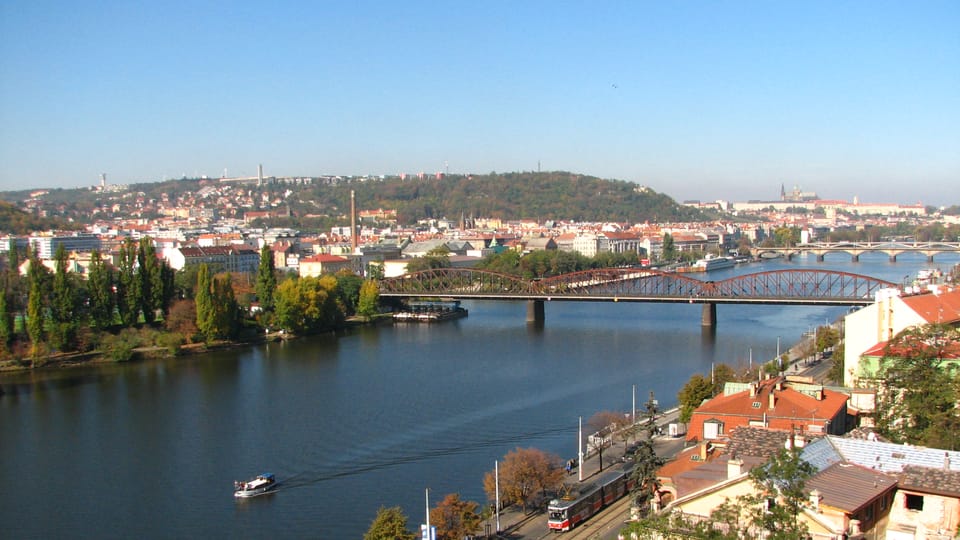 Le pont ferroviaire de Vyšehrad | Photo: Štěpánka Budková,  Radio Prague Int.