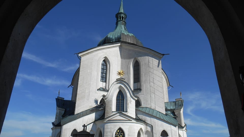 L’église Saint-Jean-Népomucène à Zelená Hora | Photo: Magdalena Kašubová,  Radio Prague Int.
