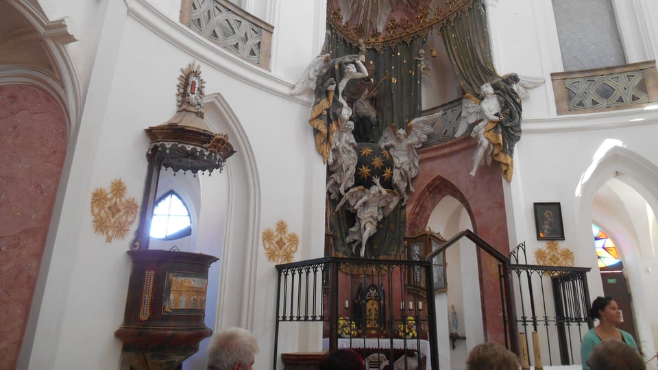 L’église Saint-Jean-Népomucène à Zelená Hora | Photo: Magdalena Kašubová,  Radio Prague Int.
