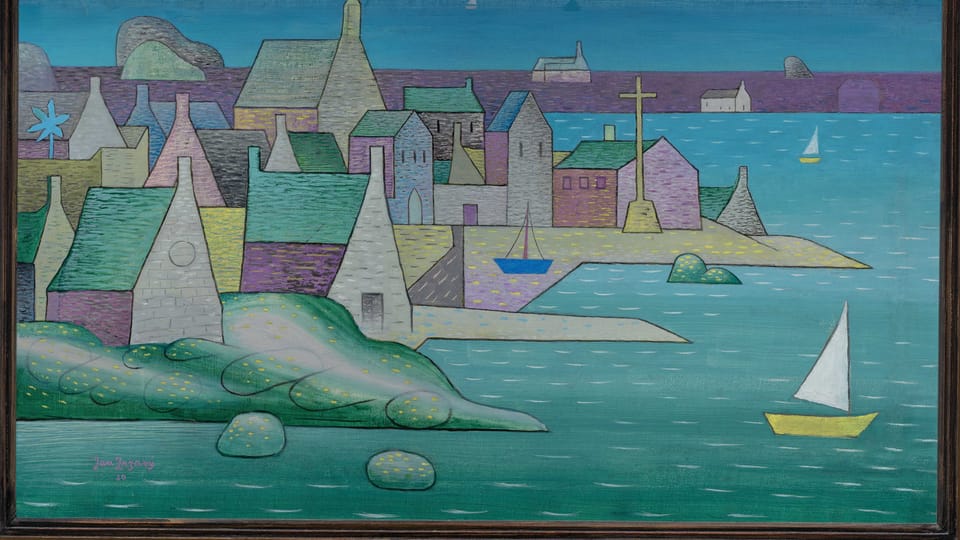 Jan Zrzavý, 'Le port en Bretagne, Ploumanac'h, 1930, photo: Galerie Nationale à Prague Jan Zrzavý, 'Le port en Bretagne, Ploumanac'h, 1930, photo: Galerie Nationale à Prague
