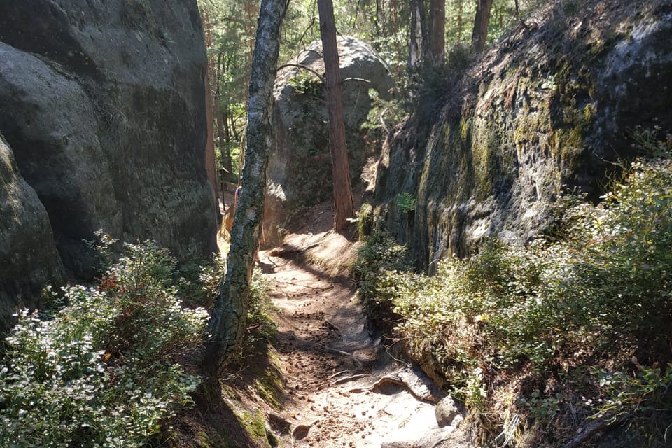 Le passage rocheux de Vlhošť, foto: Bohumil Šimčík Le passage rocheux de Vlhošť, foto: Bohumil Šimčík