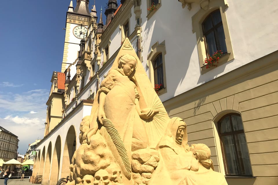 Une sculpture de sable à Olomouc | Photo: Juan Pablo Bertazza,  Radio Prague Int.