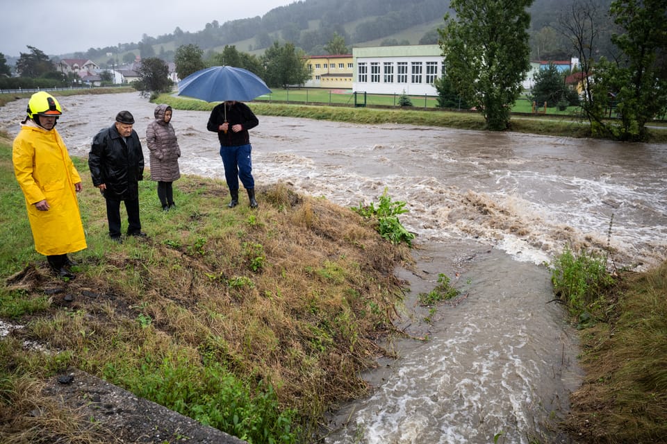 Évacuation à Česká Ves | Photo: René Volfík, iROZHLAS.cz Évacuation à Česká Ves | Photo: René Volfík, iROZHLAS.cz