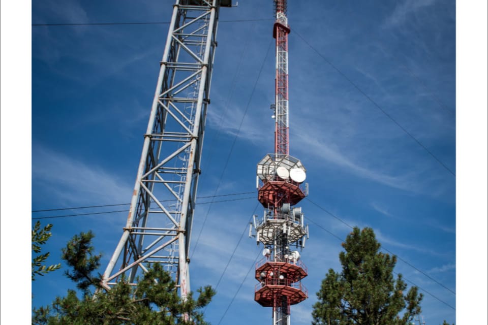 L’émetteur de télévision et radio de Javořice à la région de Vysočina, photo: Andrea Filičková L’émetteur de télévision et radio de Javořice à la région de Vysočina, photo: Andrea Filičková